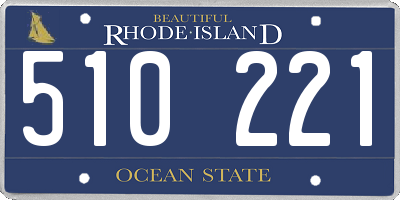 RI license plate 510221