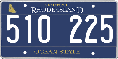 RI license plate 510225