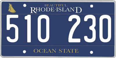 RI license plate 510230
