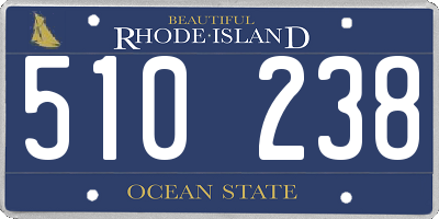 RI license plate 510238