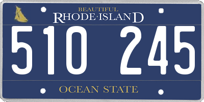RI license plate 510245