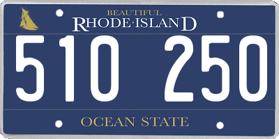 RI license plate 510250