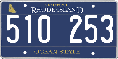 RI license plate 510253
