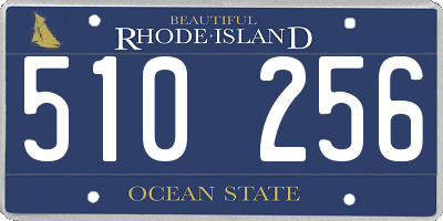 RI license plate 510256