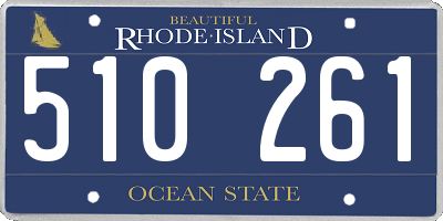 RI license plate 510261