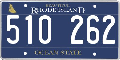 RI license plate 510262