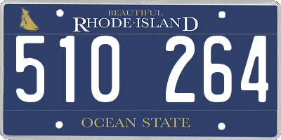 RI license plate 510264
