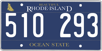 RI license plate 510293