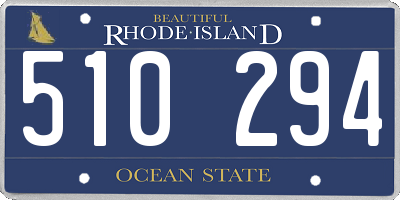 RI license plate 510294