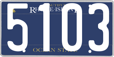 RI license plate 5103