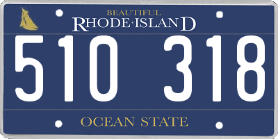 RI license plate 510318