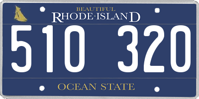 RI license plate 510320