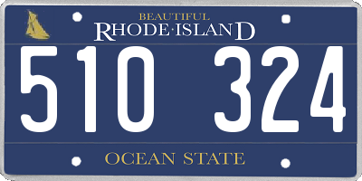 RI license plate 510324