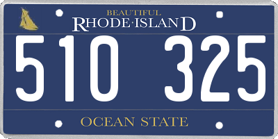 RI license plate 510325