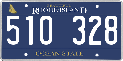 RI license plate 510328