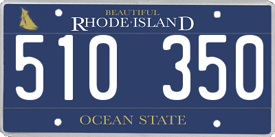 RI license plate 510350