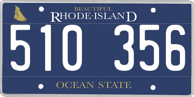 RI license plate 510356