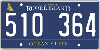 RI license plate 510364