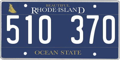 RI license plate 510370