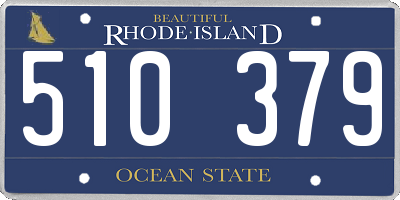 RI license plate 510379