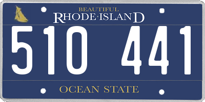 RI license plate 510441