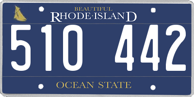 RI license plate 510442