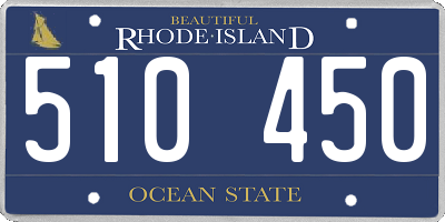 RI license plate 510450