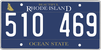 RI license plate 510469