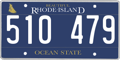 RI license plate 510479