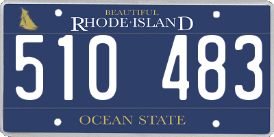 RI license plate 510483