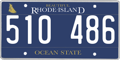 RI license plate 510486