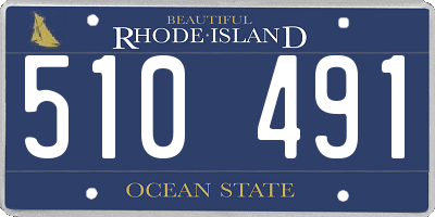 RI license plate 510491