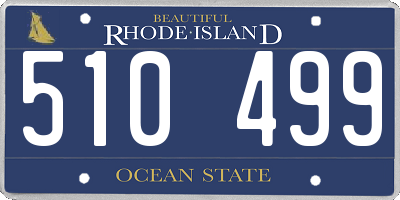 RI license plate 510499