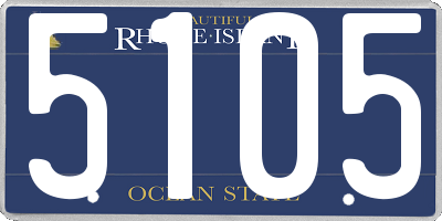 RI license plate 5105