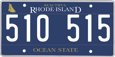 RI license plate 510515