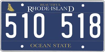 RI license plate 510518
