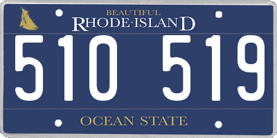 RI license plate 510519