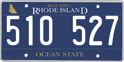 RI license plate 510527