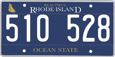 RI license plate 510528