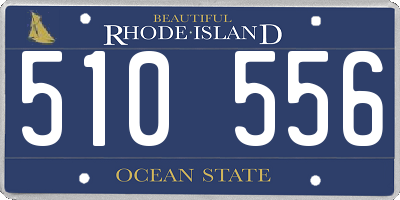 RI license plate 510556