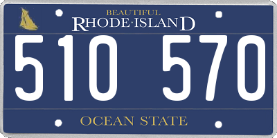 RI license plate 510570