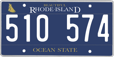 RI license plate 510574