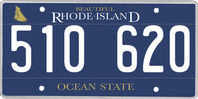 RI license plate 510620