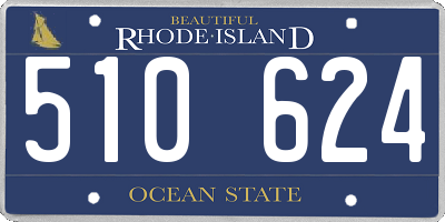 RI license plate 510624