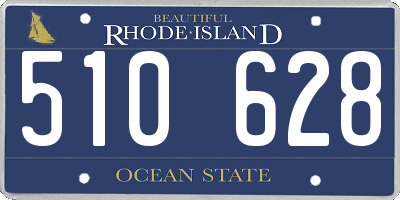 RI license plate 510628