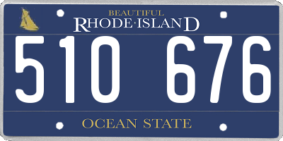 RI license plate 510676