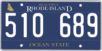 RI license plate 510689