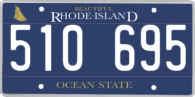 RI license plate 510695