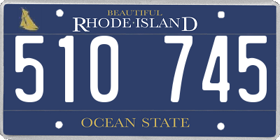 RI license plate 510745
