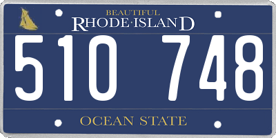 RI license plate 510748